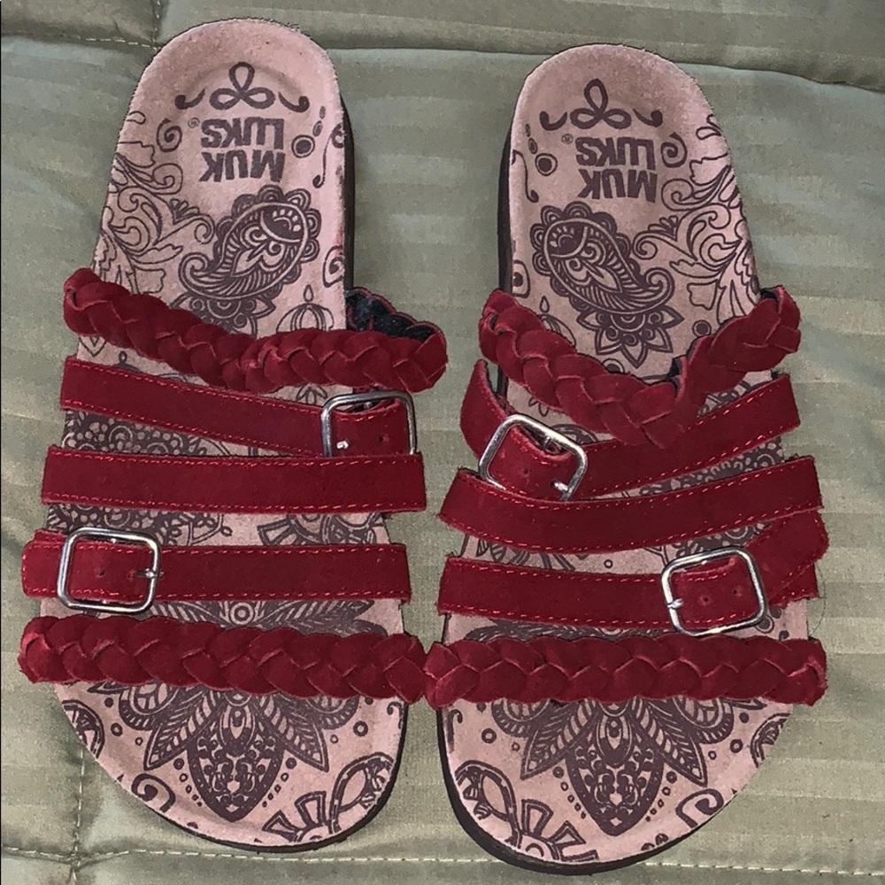 Brand new Muk Luks  red in color